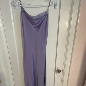 Holt Renfrew purple satin dress